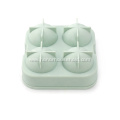 Silicone 4-hole ball ice cube tray